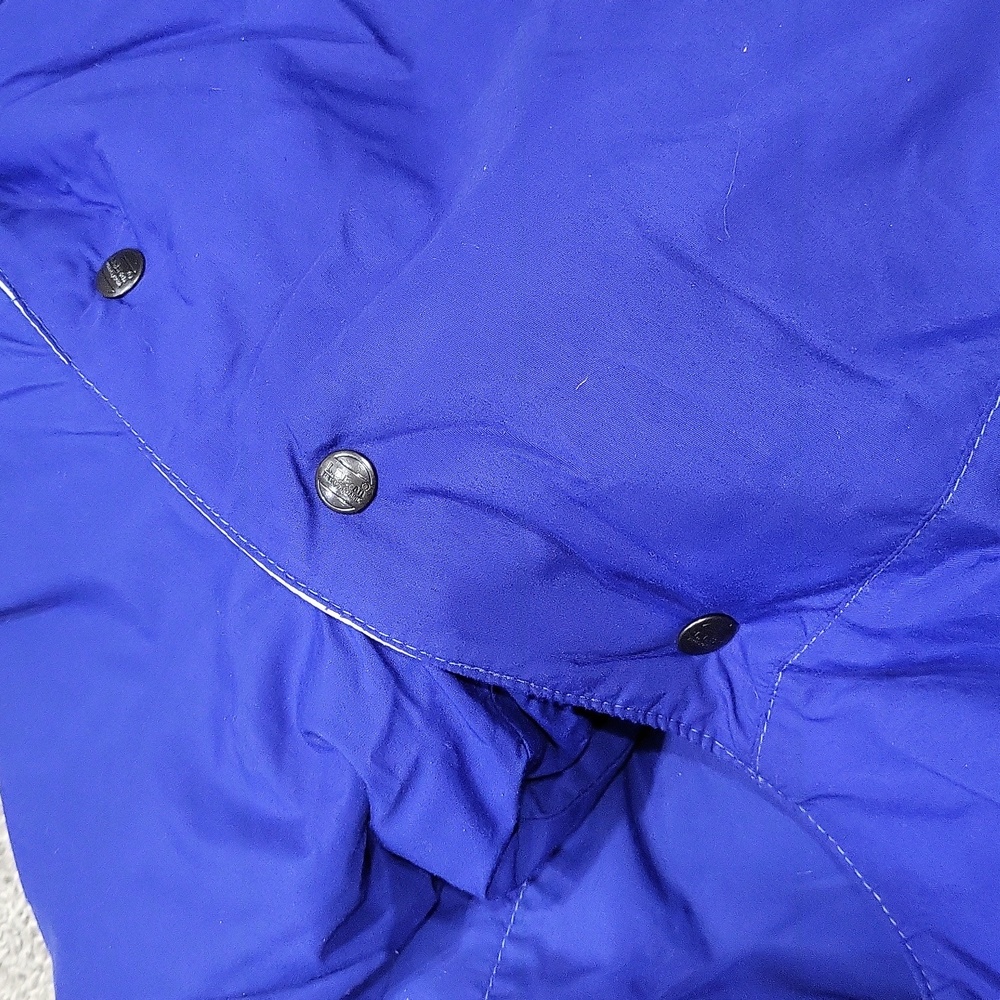 Vintage 80s L.L.Bean Purple Blue Winter Ski Puffer Jacket w/ Removable Hood M - Picture 10 of 12